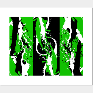 Paint splashes green Posters and Art